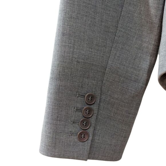 Trina Turk Gray Women's 10 Collarless Blazer NWT - Picture 6 of 10